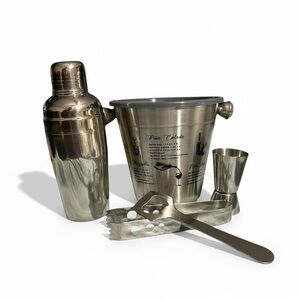 Cocktail Party Drink Mixer Shaker Ice Bucket Gift Set